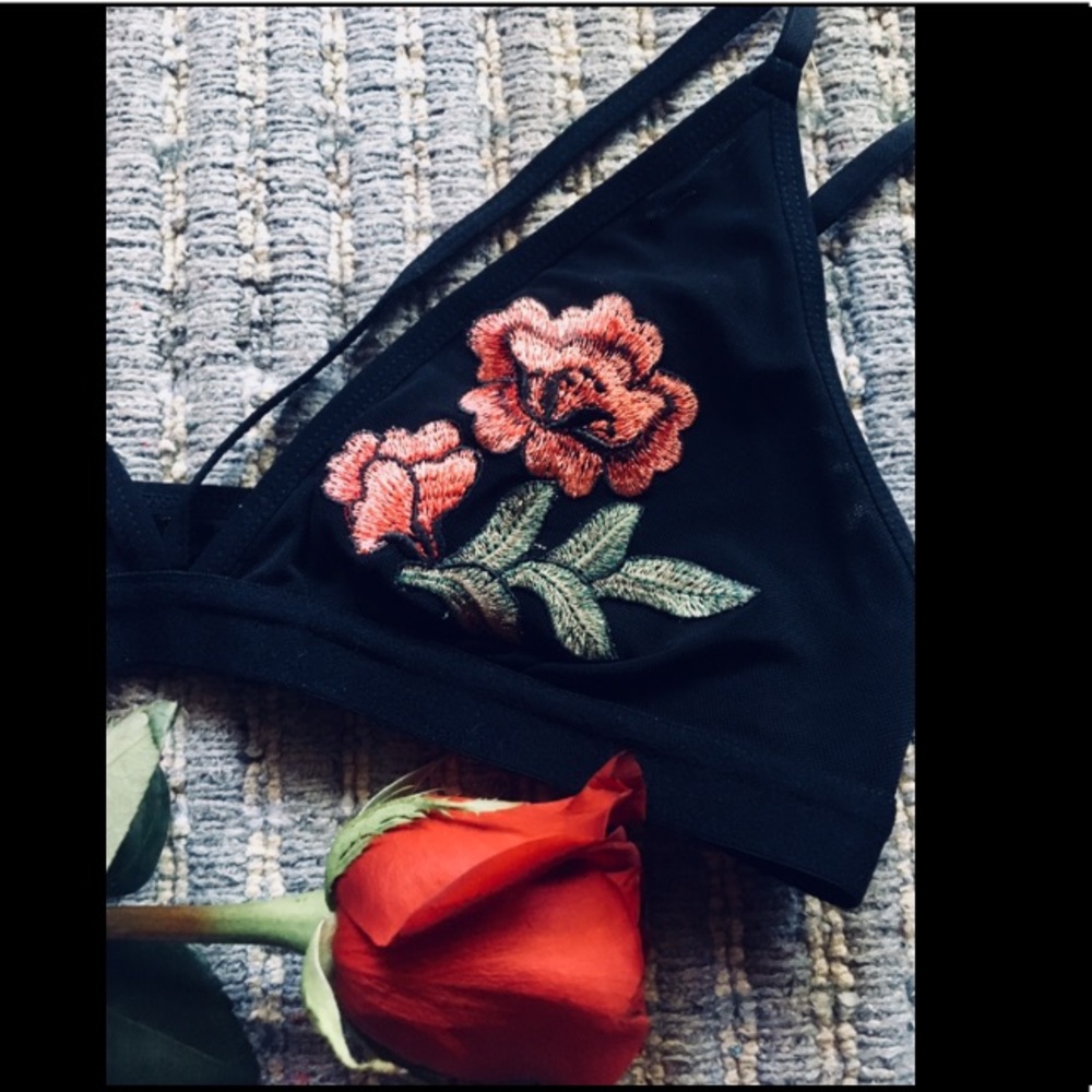 NEW Free People Mesh Bralette - Picture 2 of 2